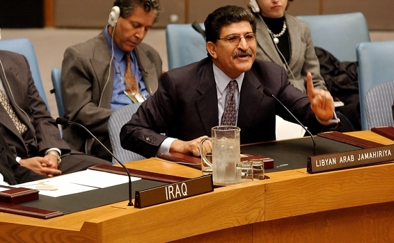 Abuzed Omar Dorda la ONU, 2002 in New York. Dorda a fost arestat in weekend de catre rebelii libieni in Tripoli