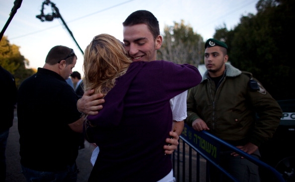 Soldatul israelian Gilad Shalit, 18 octombrie 2011 în Mitzpe Hila, Israel