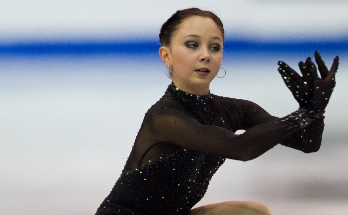 Tânăra patinatoare din Rusia, Elizaveta Tuktamişeva.