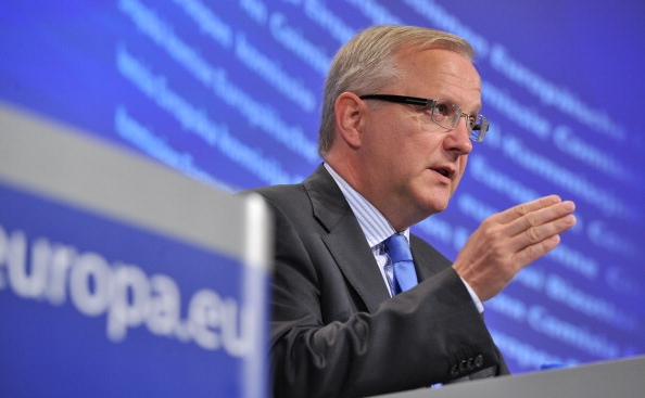 Comisarul european pentru afaceri economice şi financiare, Olli Rehn. (GEORGES GOBET/AFP/Getty Images)