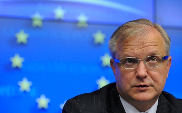 Comisarul european pentru afaceri financiare şi economice, Olli Rehn. (JOHN THYS / AFP / Getty Images)