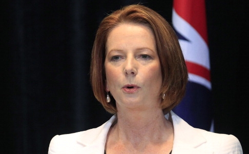 Premierul australian, Julia Gillard (Rick Rycroft - Pool/Getty Images)