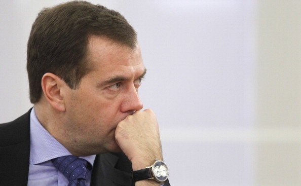 Preşedintele rus, Dmitri Medvedev. (DMITRY ASTAKHOV/AFP/Getty Images)