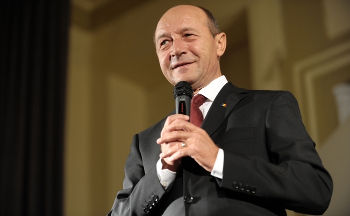 Preşedintele României, Traian Băsescu.