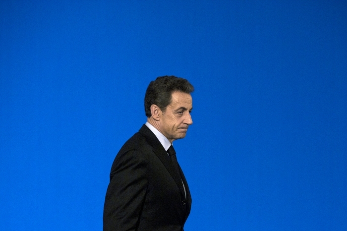 Preşedintele francez Nicolas Sarkozy la Palatul Elis (FRED DUFOUR / AFP / Getty Images)