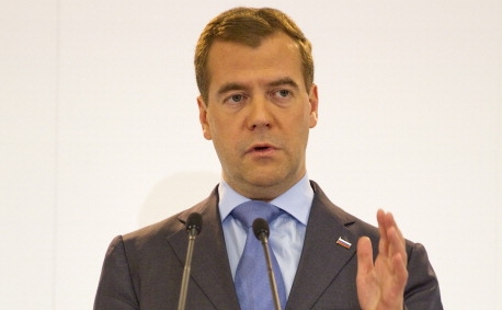 Preşedintele rus, Dmitri Medvedev.