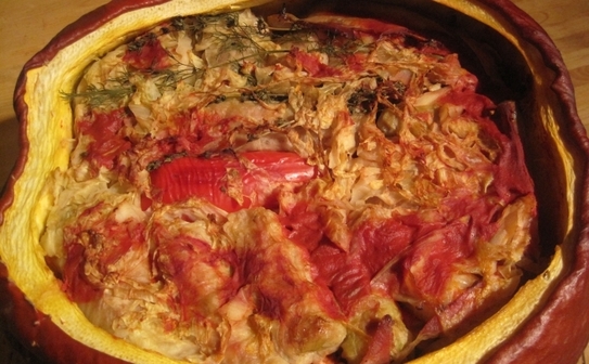 Sarmale coapte în dovleac (Maria Matyiku/ Epoch Times)