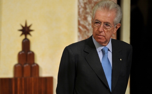 Şeful guvernului italian, Mario Monti. (ANDREAS SOLARO/AFP/Getty Images)