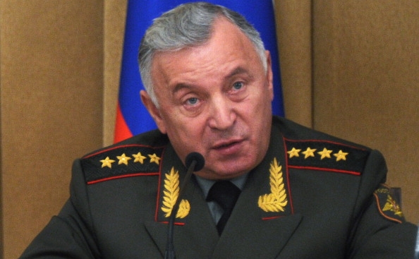 Nikolai Makarov, şeful Statului Major rus. (ALEXANDER NEMENOV/AFP/Getty Images)