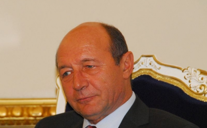 Preşedintele român, Traian Băsescu.