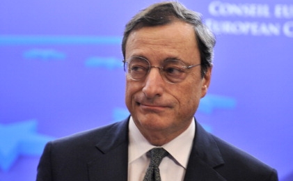 Preşedintele Băncii Centrale Europene, italianul Mario Draghi.