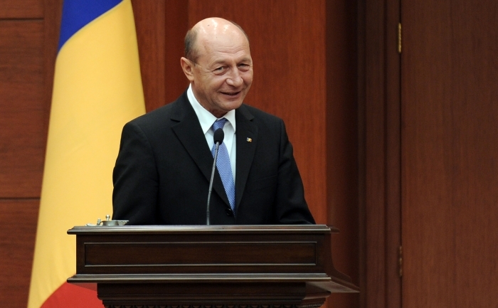 Preşedintele Traian Băsescu.