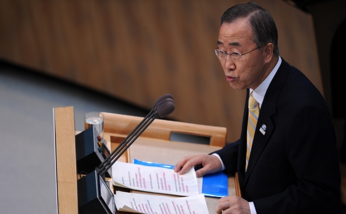 Secretarul General al ONU, Ban Ki-moon.