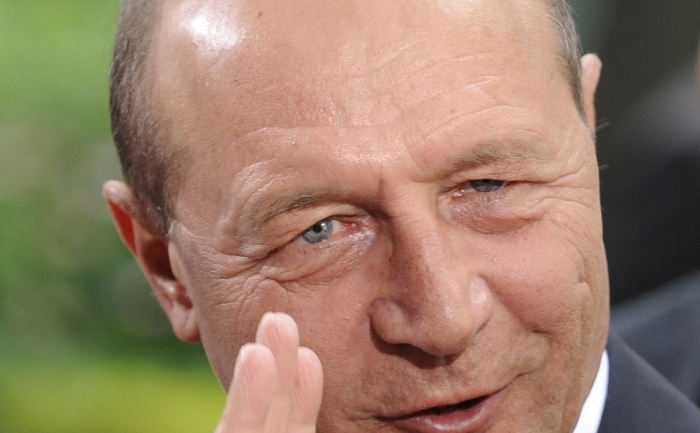 Preşedintele Traian Băsescu (JEAN-CHRISTOPHE VERHAEGEN / AFP / Getty Images)