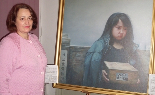 Anastasia Moldovanu, bibliotecar principal, Biblioteca de Arte "Tudor Arghezi" (Epoch Times)