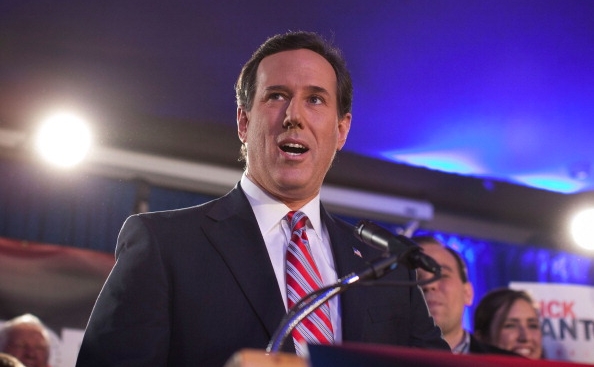 Candidatul la învestitura republicană, Rick Santorum. (Andrew Burton/Getty Images)