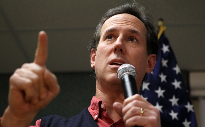 Candidatul la învestitura republicană din SUA, Rick Santorum.
