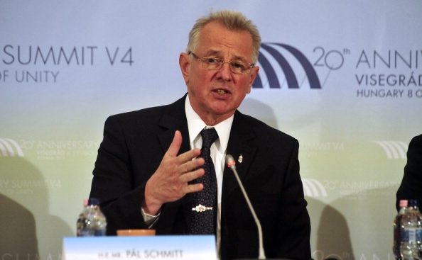 Preşedintele ungar, Pal Schmitt. (ATTILA KISBENEDEK/AFP/Getty Images)