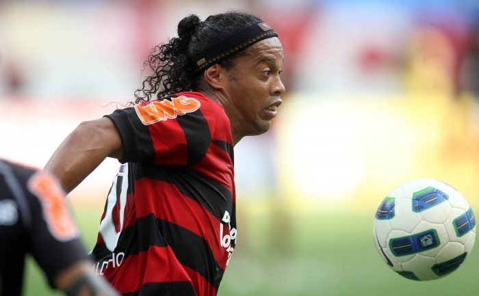 Fotbalistul brazilian Ronaldinho Gaucho.