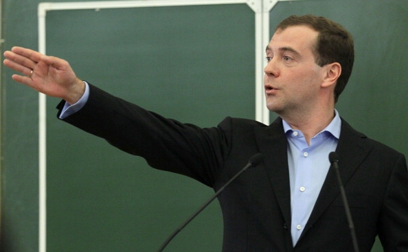 Liderul rus, Dmitri Medvedev.