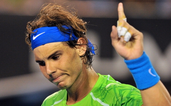 Tenismanul spaniol Rafael Nadal. (PAUL CROCK/AFP/Getty Images)