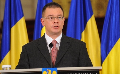 Premierul desemnat, Mihai-Răzvan Ungureanu. (DANIEL MIHAILESCU/AFP/Getty Images)