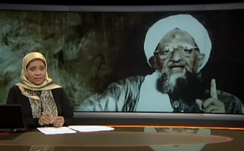 Liderul Al-Qaeda, Ayman al-Zawahri, la PressTV. (Screen-shot YouTube)