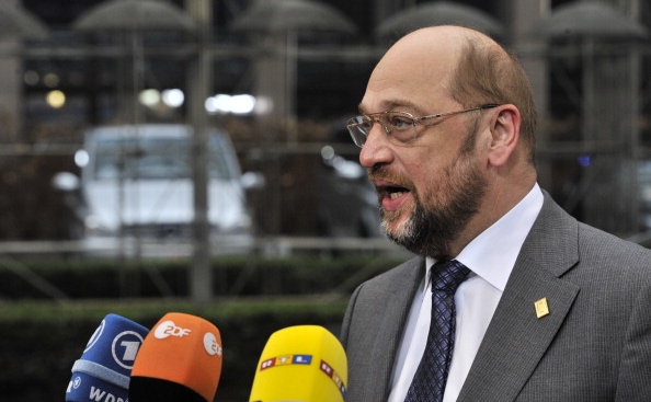 Preşedintele Parlamentului European, Martin Schulz. (GEORGES GOBET/AFP/Getty Images)