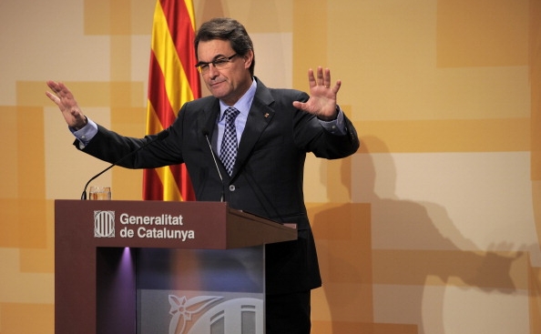 Premierul catalan, Artur Mas. (LLUIS GENE/AFP/Getty Images)