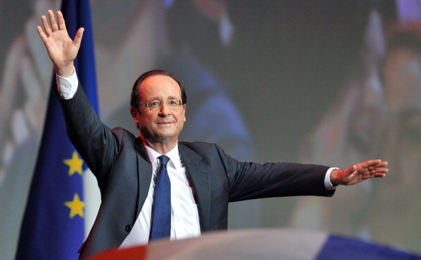 Candidatul socialist francez la alegerile prezidenţiale din primăvară, Fran&ccedil;ois Hollande. (GERARD JULIEN/AFP/Getty Images)