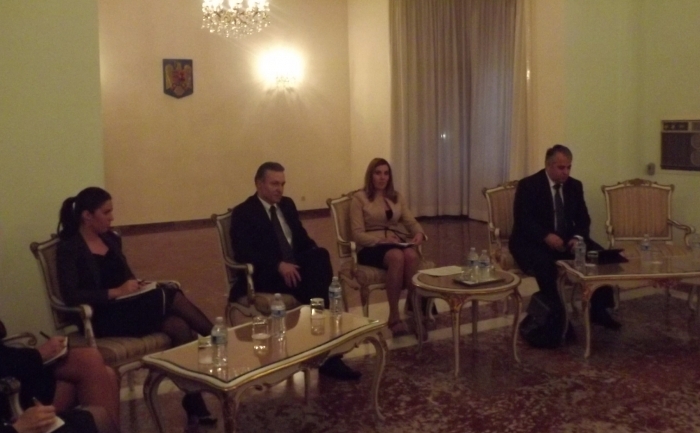 Ministrul de externe, Cristian Diaconescu, s-a întâlnit cu reprezentanţii asociaţiilor româneşti din Italia, Roma, 27 martie 2012. (www.mae.ro)