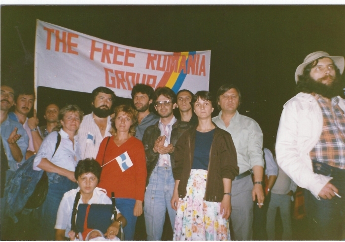 0108.1988  in Nagymaros linga Budapesta la una din multele Demonstratii impreuna cu Opozitia Maghiara pentru democratie si respectarea Drepturilor Omului in Ungaria si Romania.