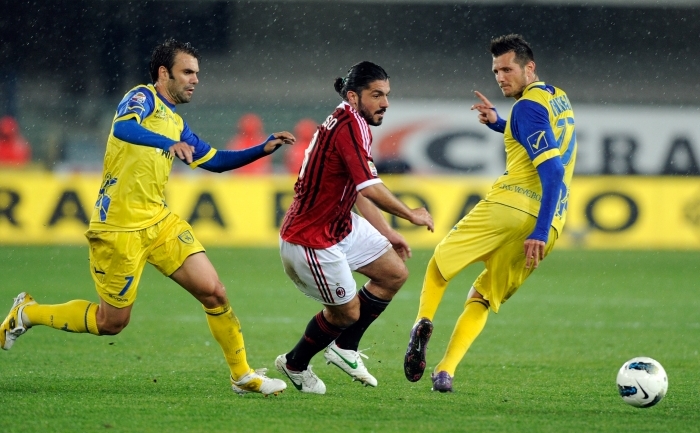 AC Milan - Chievo Verona 1-0, marţi seara, în cadrul etapei a  32-a din Serie A. (Claudio Villa / Getty Images)