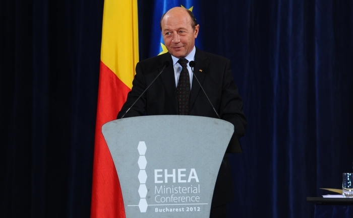 Participarea preşedintelui Traian Băsescu la Conferinţa Ministerială a Procesului Bologna, Palatul Parlamentului, 26 apr 2012. (Administraţia prezidenţială)
