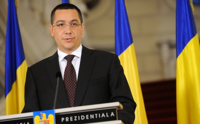 Premierul desemnat, Victor Ponta.