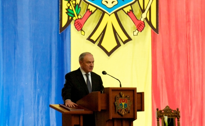 Preşedintele Republicii Moldova, Nicolae Timofti. (VADIM DENISOV / AFP / Getty Images)