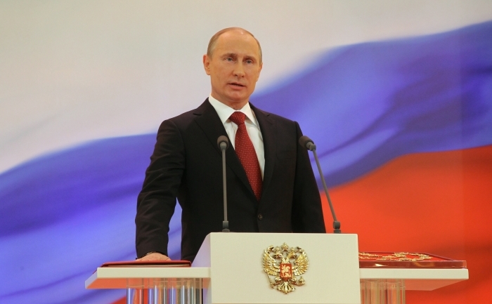 Ceremonia de învestire a lui Vladimir Putin în funcţia de preşedinte al Rusiei. (VLADIMIR RODIONOV / AFP / GettyImages)