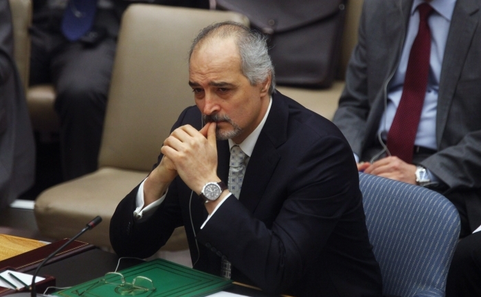 Reprezentantul permanent al Siriei la ONU, Bashar Jaafari. (Mario Tama / Getty Images)