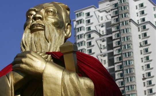 O statuie a lui Confucius în Changchun, China. (China Photos / Getty Images)