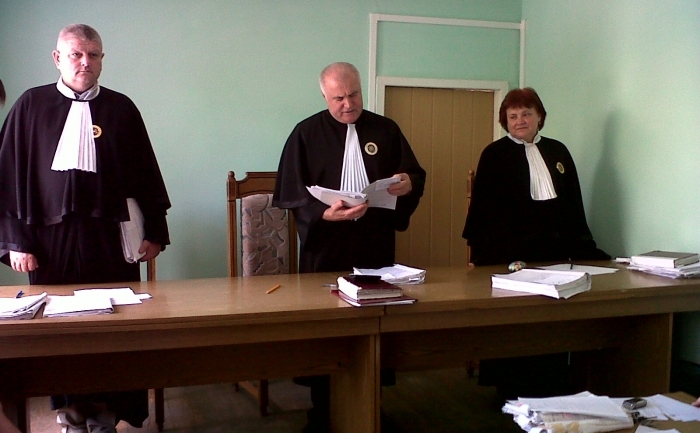 Curtea de Apel Chişinău, completul de judecători Sergiu Arnăut, Eugen Clim şi Tamara Pelin (Tatiana Chiriac/ The Epoch Times)
