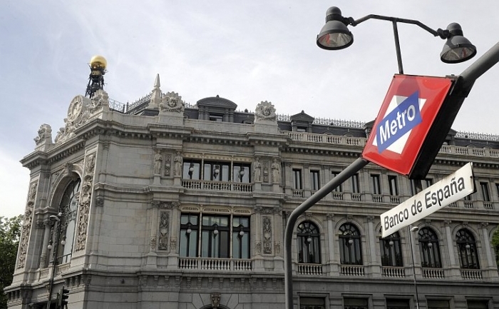 Clădirirea Banco de España (Banca Spaniei), în Madrid. (Dominique Faget / AFP / GettyImages)