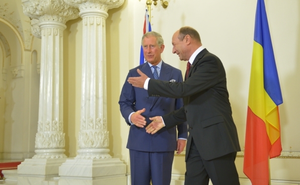 Presedintele Traian Basescu l-a primit la Cotroceni pe printul Charles al Marii Britanii. (Mihut Savu / The Epoch Times)