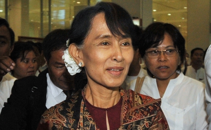 Laureata premiului Nobel pentru Pace, Aung San Suu Kyi. (Soe Than WIN / AFP / GettyImages)