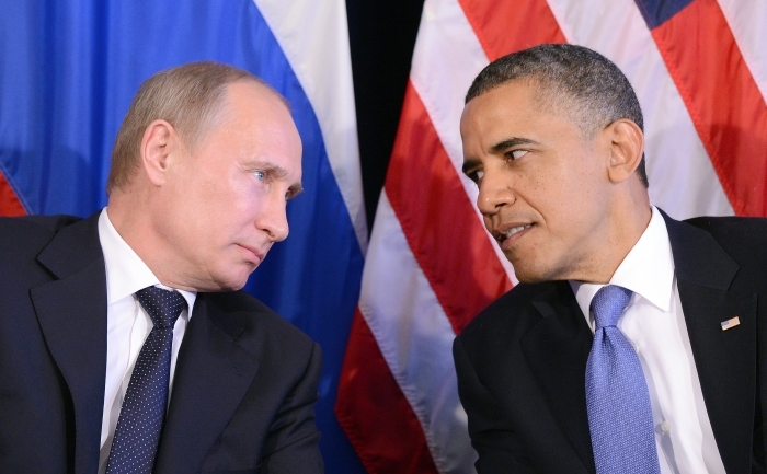Întâlnirea preşedinţilor rus şi american, Vladimir Putin şi Barack Obama. (JEWEL SAMAD / AFP / GettyImages)