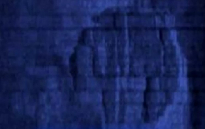 Imagine de pe YouTube ilustrând ceea ce mulţi afirmă că ar fi silueta unui OZN capturată de un sonar.
