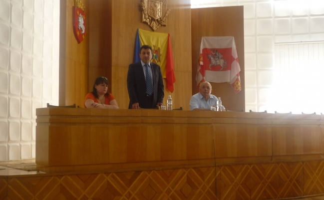 Ministrul culturii, Boris Focşa, în vizită la Călăraşi, 19 iunie 2012