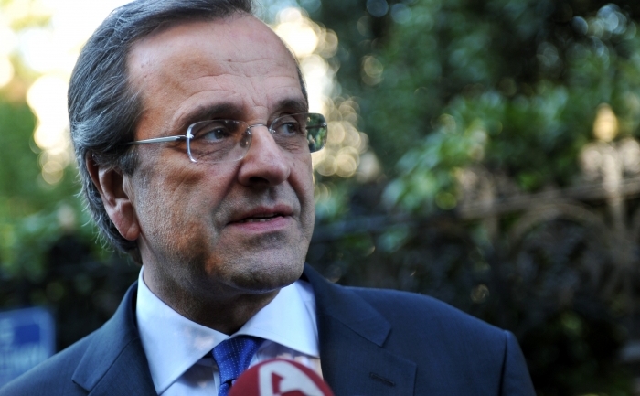 Premierul grec Antonis Samaras. (LOUISA GOULIAMAKI / AFP / GettyImages)
