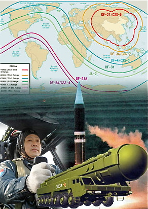 Un poster chinez de propagandă arată puterea militară nucleară a ţării