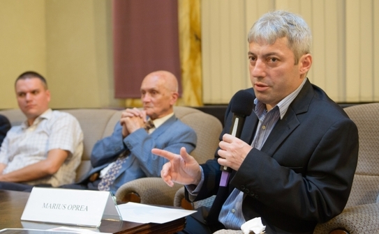 Marius Oprea la dezbaterea ,,Memoria comunismului în ţările Europei Centrale şi de Est'' (Mihuţ Savu / Epoch Times)