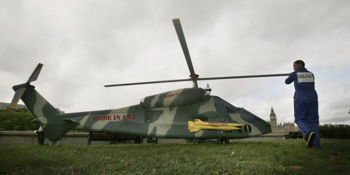 Elicopter chinez de atac Z-10, în faţa Parlamentului englez (arhivă)